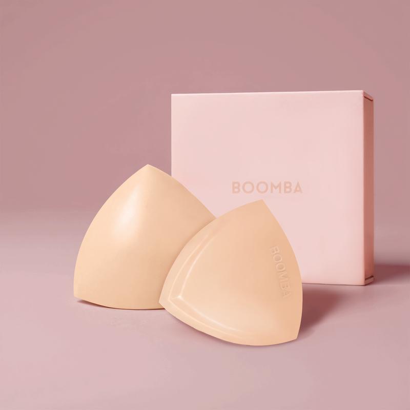 BOOMBA Invisible Lift - Patented Sticky Fashion Bra Inserts Prevents Nipple Slips No Sewing Required Low Cut Tops Womenswear