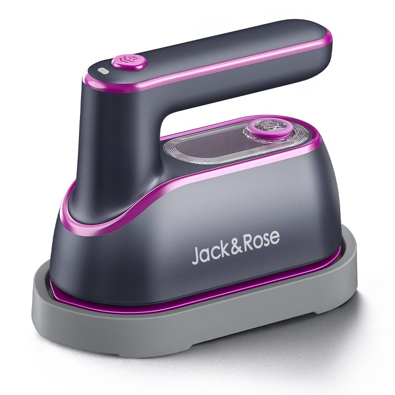 Jack&Rose 2-in-1 Steam Iron & Clothes Steamer - Handheld Portable Garment Wrinkle Remover, Fast Heat-Up, Large Soleplate, 150ml Water Tank - Lightweight for Home, Travel,